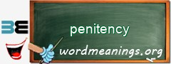 WordMeaning blackboard for penitency